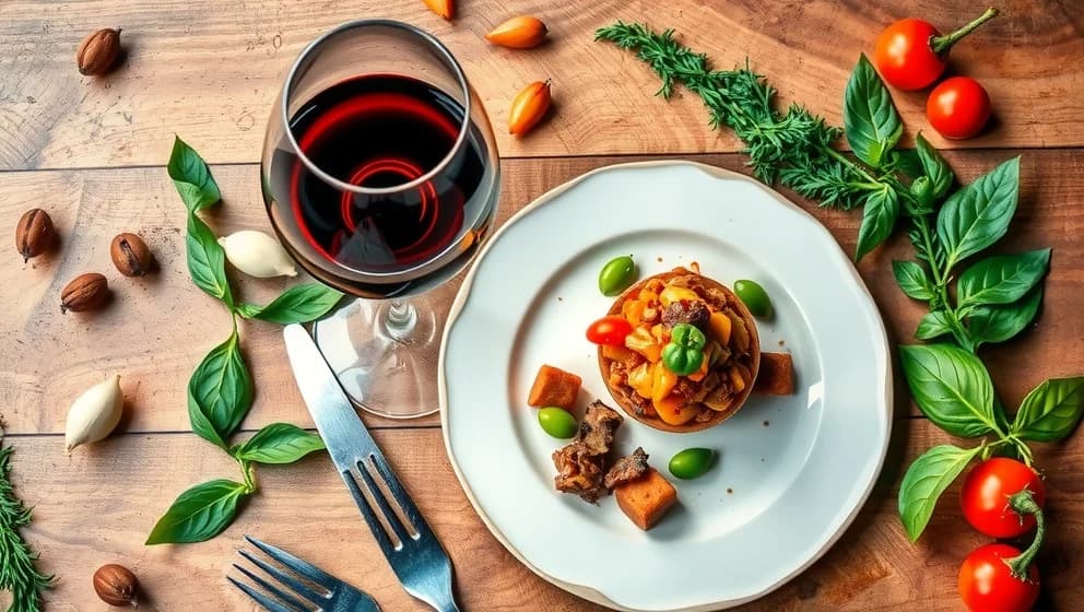 Elle mat och vin som passar tillsammans