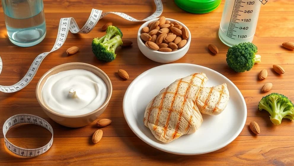 Mat med lite kalorier och mycket protein