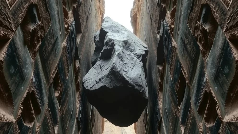 Vilken väg välja när du är mellan två stenar